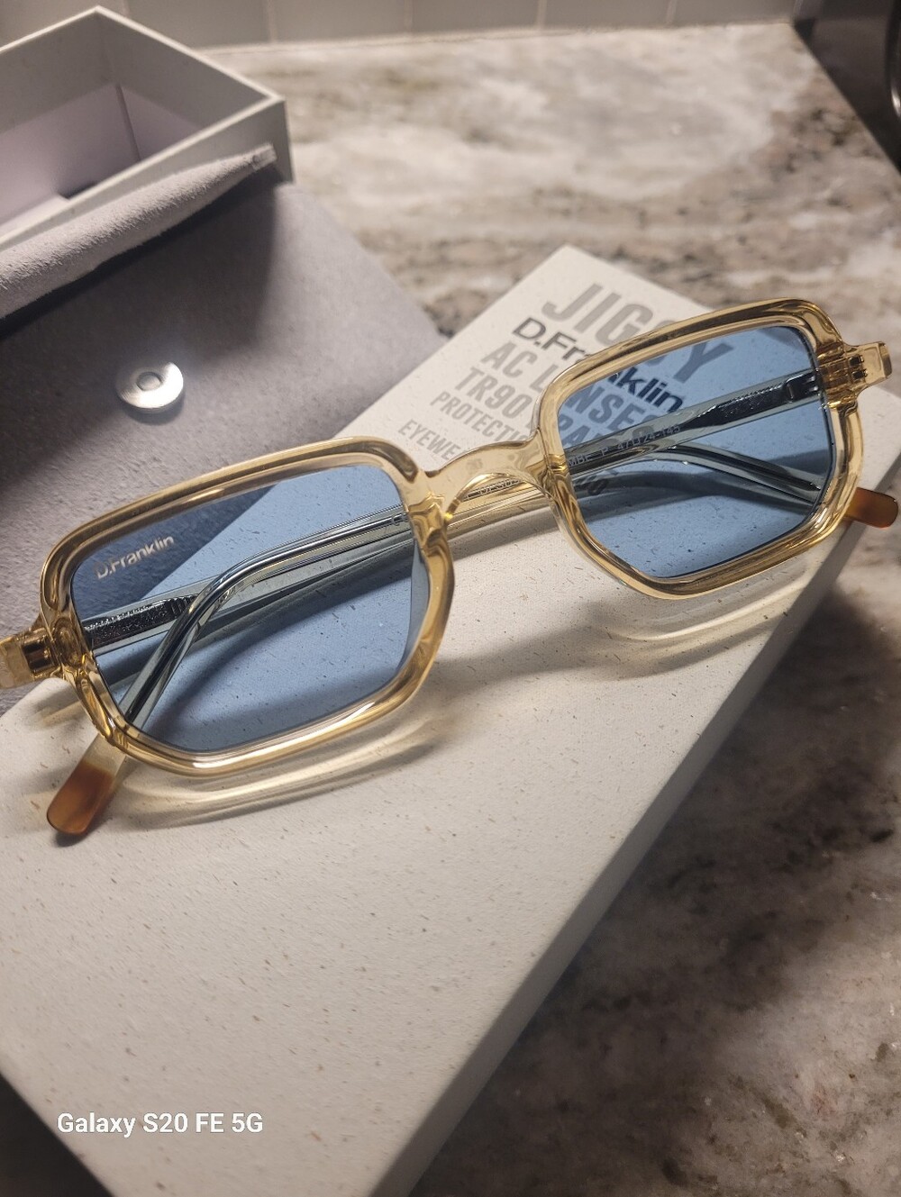SUNGLASSES Jiggy Crystal Amber / Blue D. Franklin - Picture 3 of 8